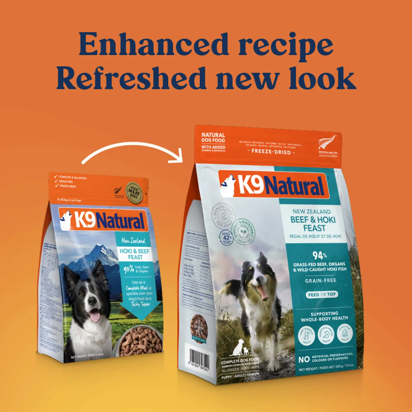 K9 Natural Freeze Dried Dog Food Toppers