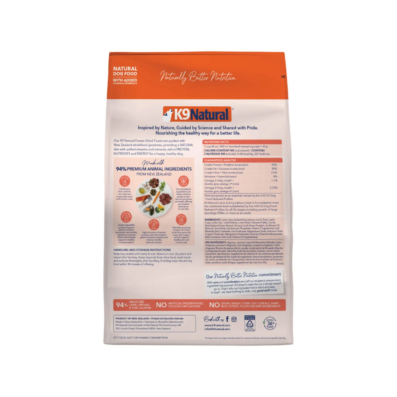 K9 Natural Freeze-Dried Dog Food