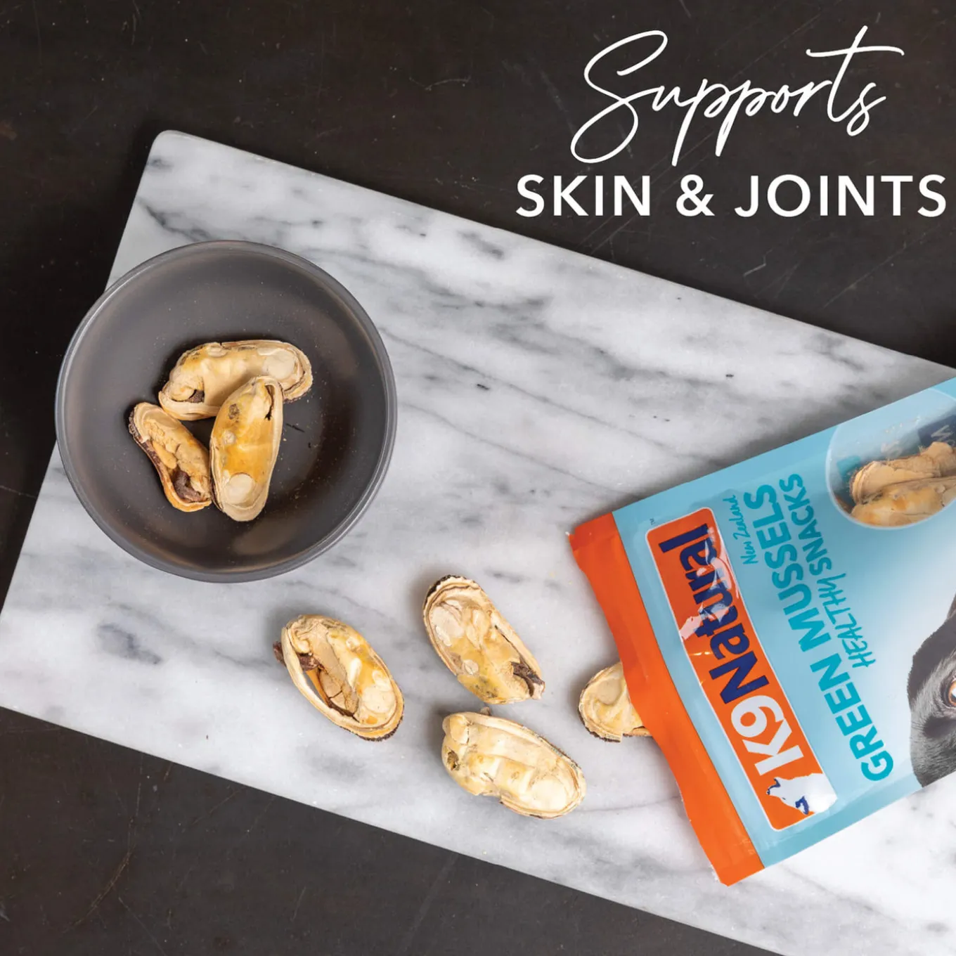 K9 Natural Freeze Dried Mussel Treats for Dogs