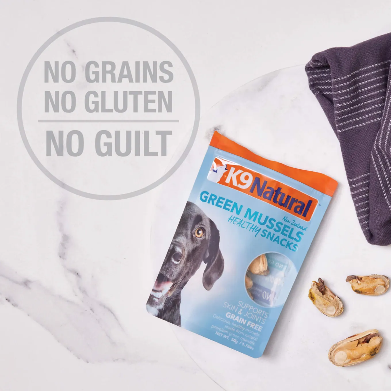 K9 Natural Freeze Dried Mussel Treats for Dogs