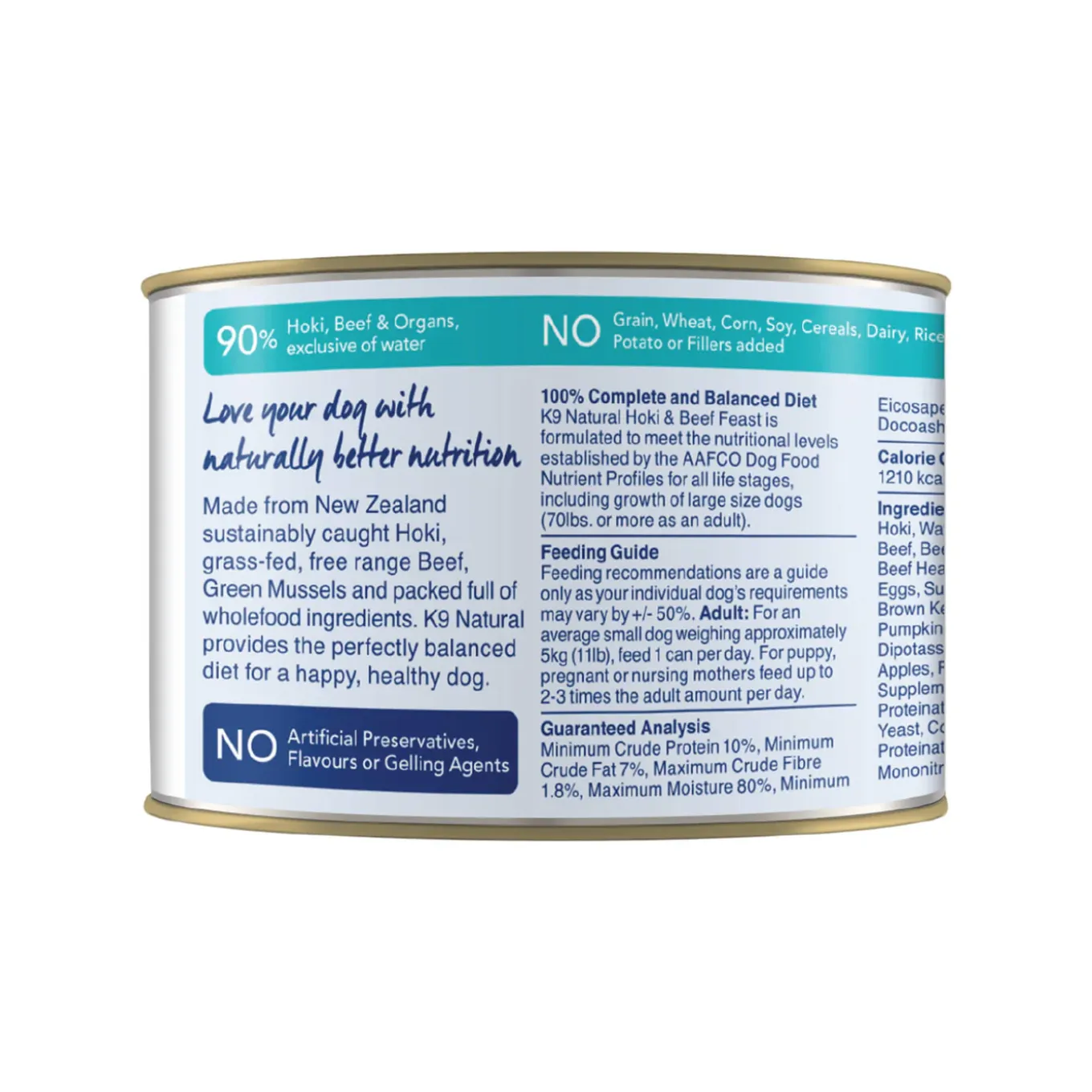 K9 Natural Grain-Free Canned Dog Food