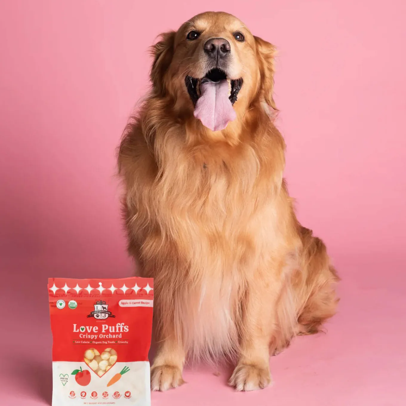 Lord Jameson Love Puffs Crunchy Organic Dog Treats