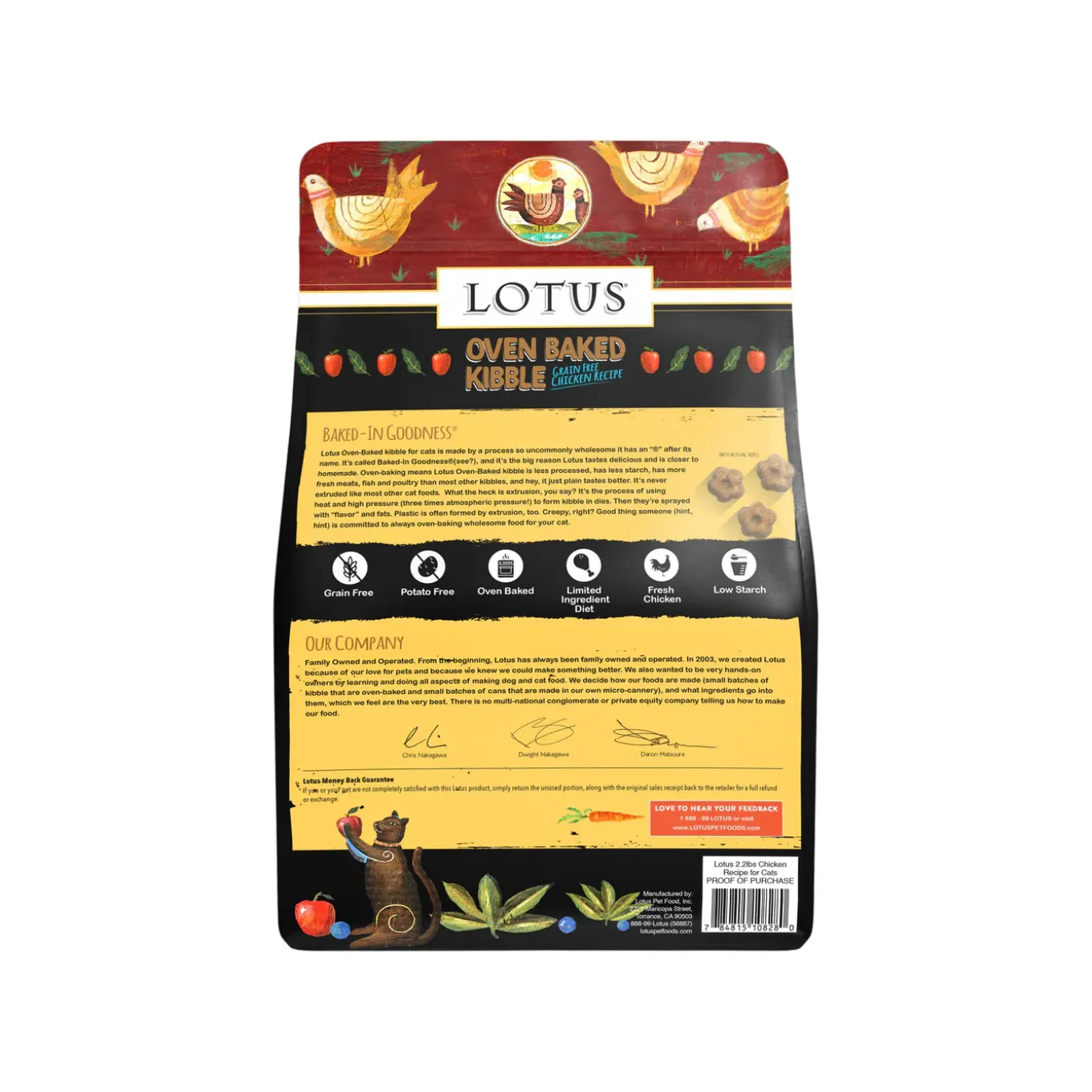 Lotus Oven Baked Kibble Grain Free Dry Cat Food