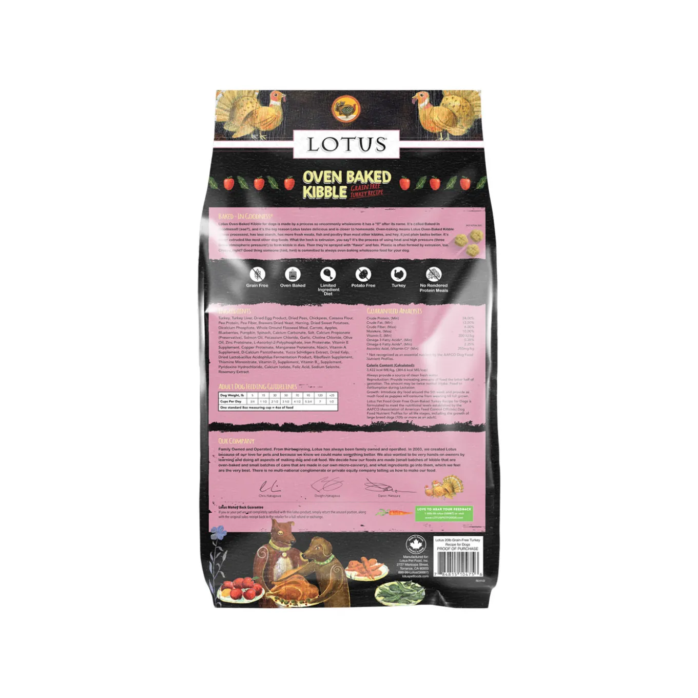 Lotus Oven Baked Kibble Grain Free Dry Dog Food