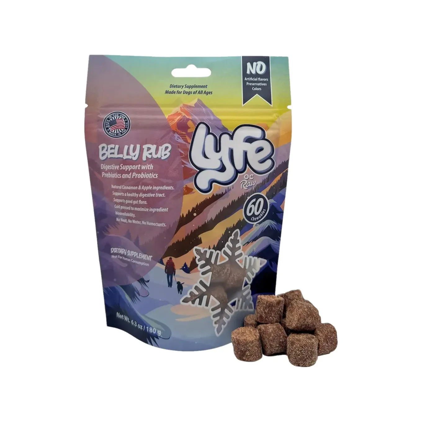 Lyfe Belly Rub Digestive Support Chews for Dogs