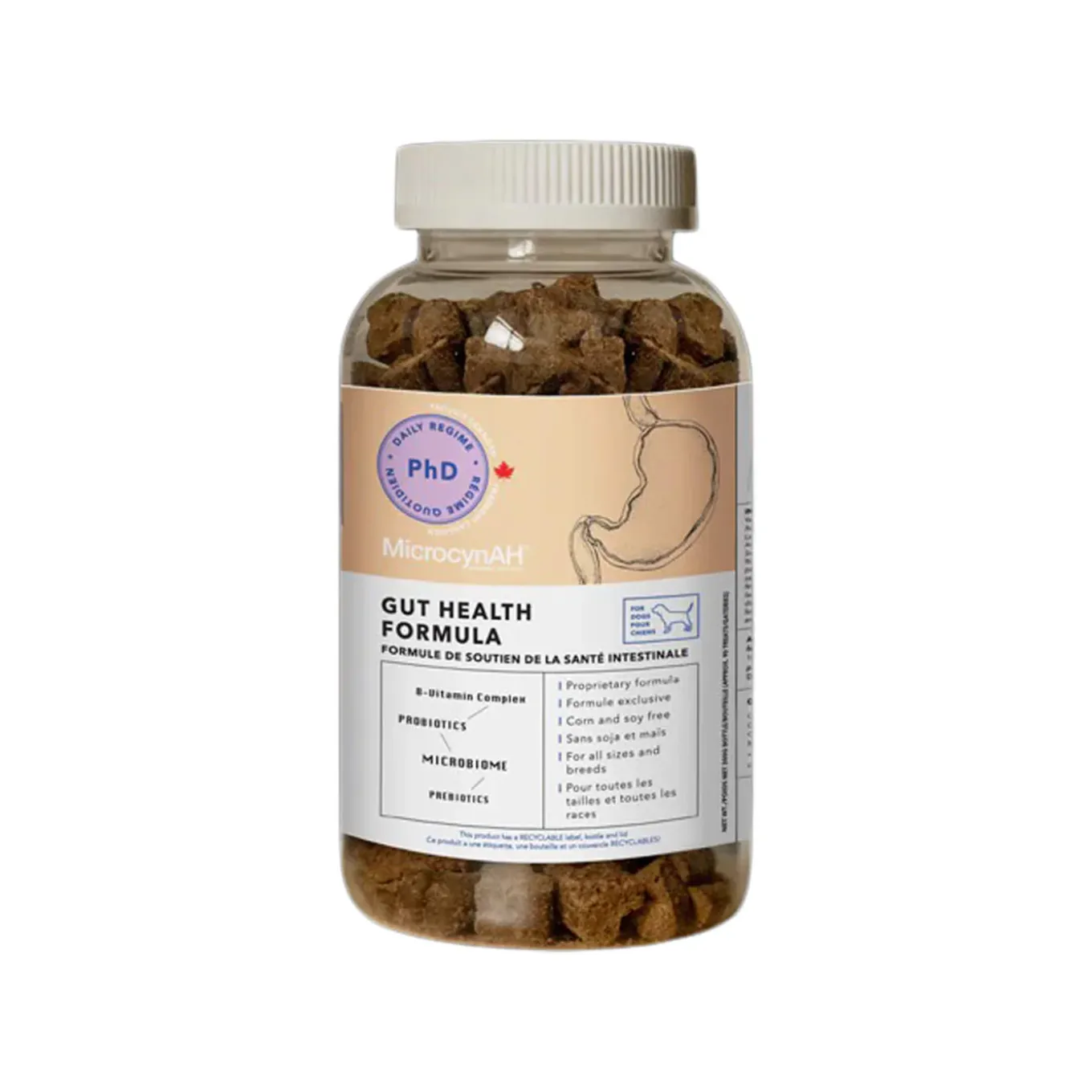 MicrocynAH PHD Gut Health Chews for Dogs
