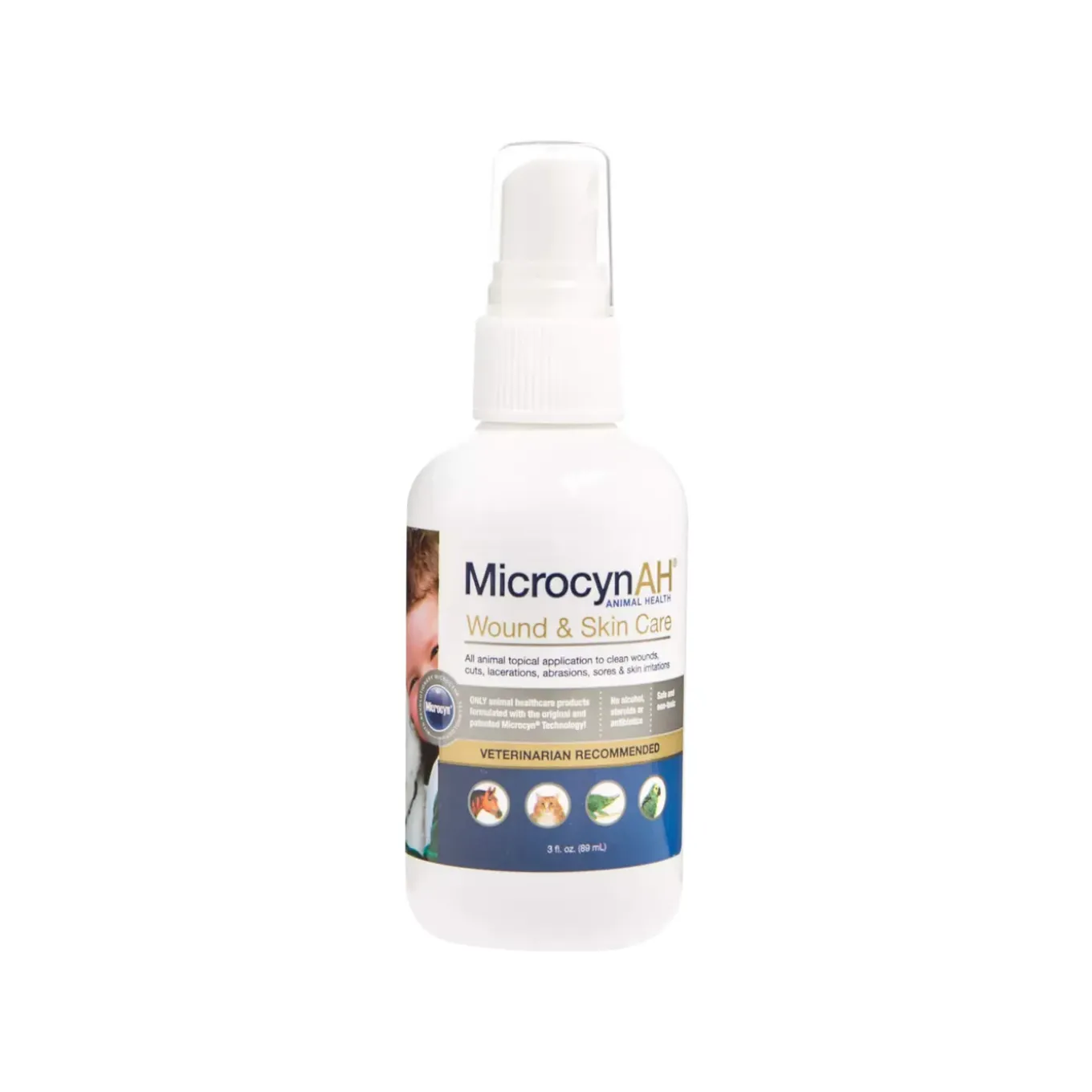 MicrocynAH Wound & Skin Care Spray for Dogs & Cats