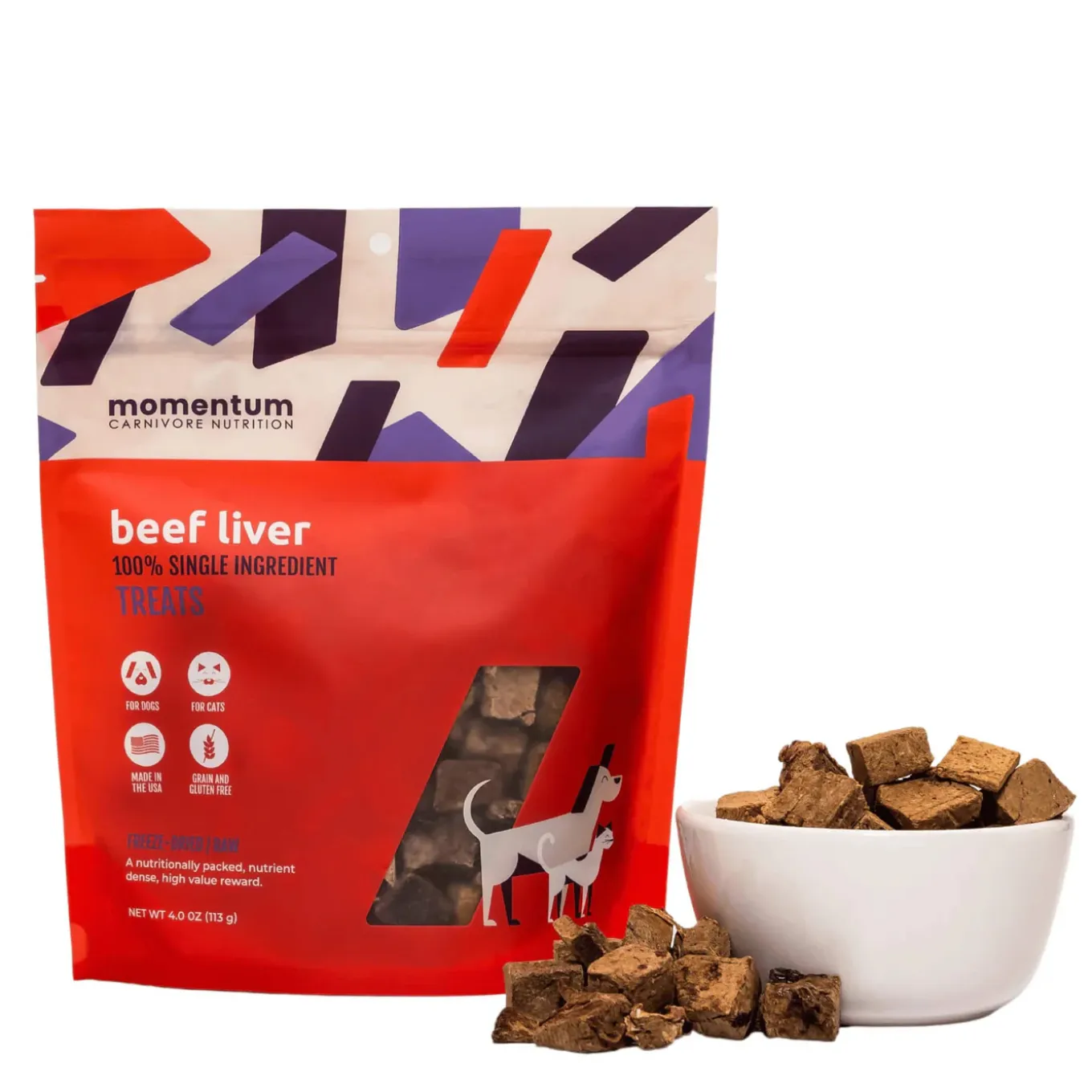 Momentum Freeze Dried Treats for Dogs & Cats
