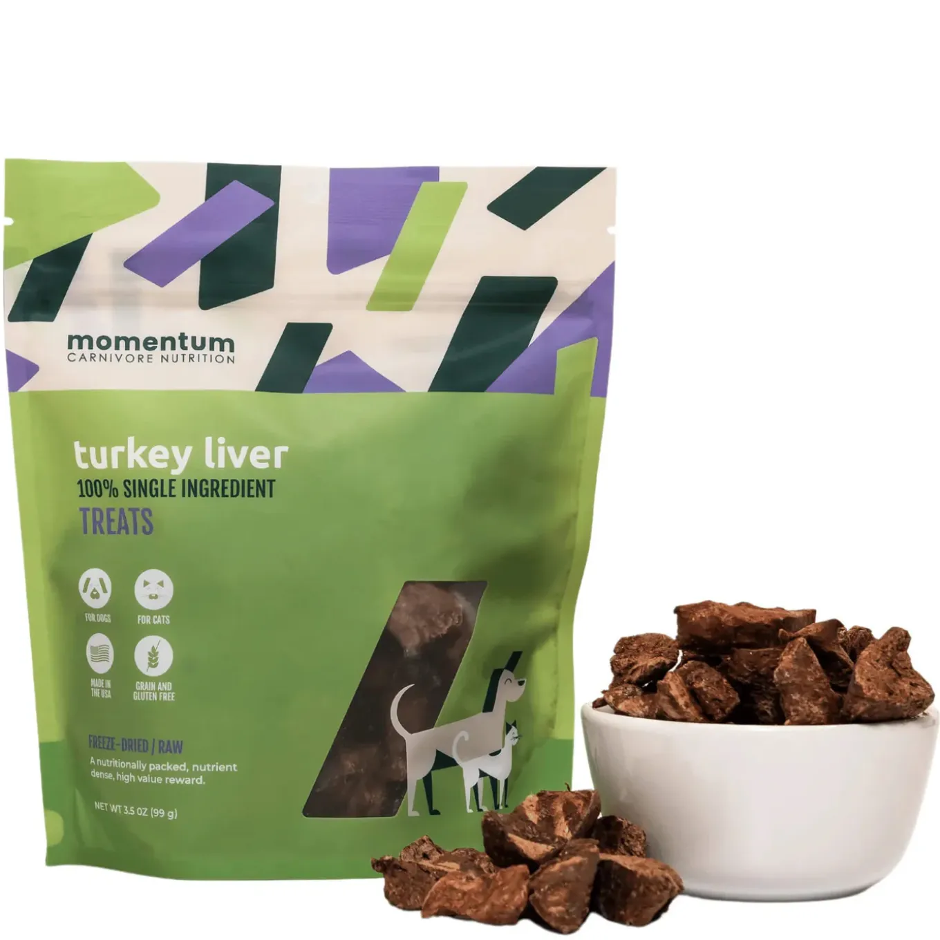 Momentum Freeze Dried Treats for Dogs & Cats