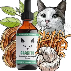 MycoDog Clarity Liquid Cognitive Support Supplement for Cats