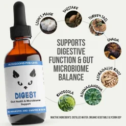 MycoDog Digest Liquid Gut Health Supplement for Cats