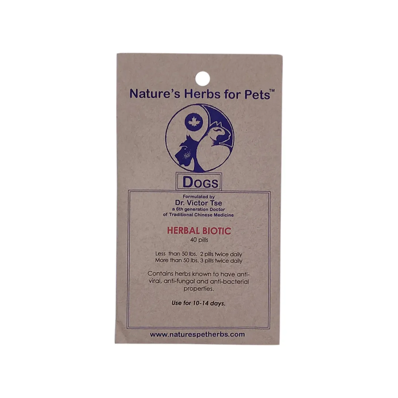 Nature's Herbs for Pets Herbal Biotic for Dogs