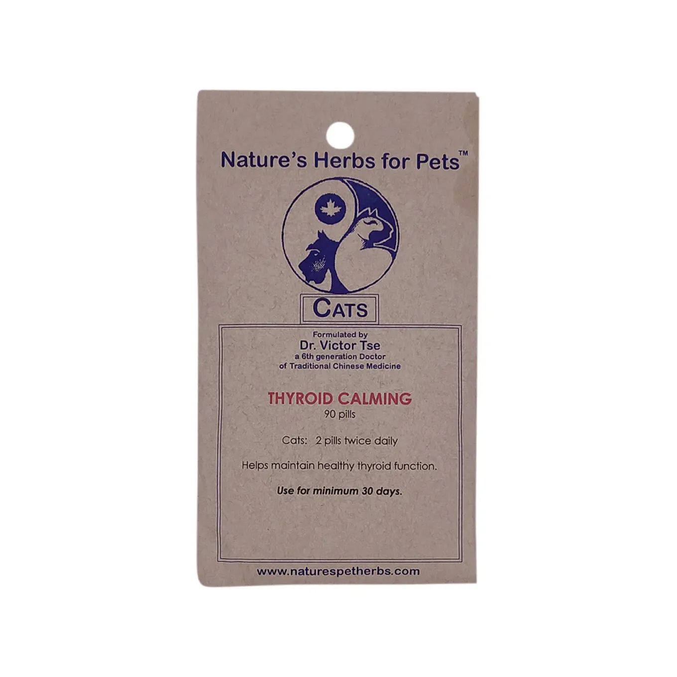 Nature's Herbs for Pets Thyroid Calming for Cats