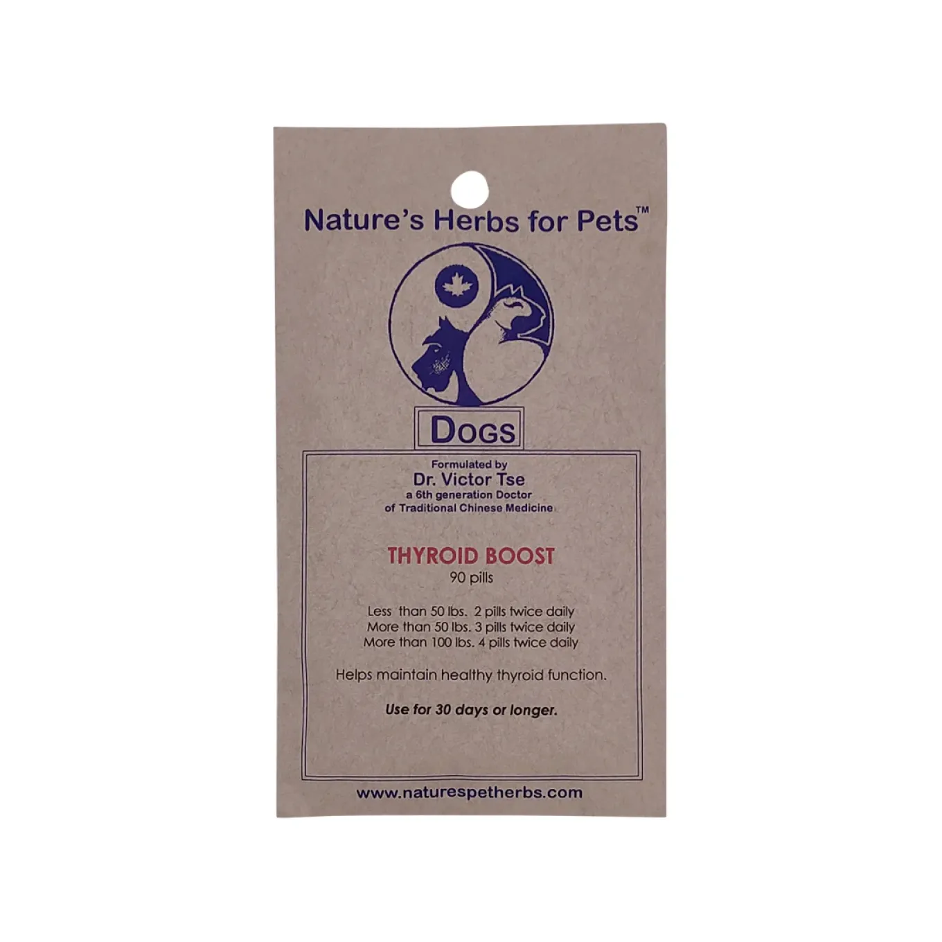 Nature's Herbs for Pets Thyroid Boost for Dogs