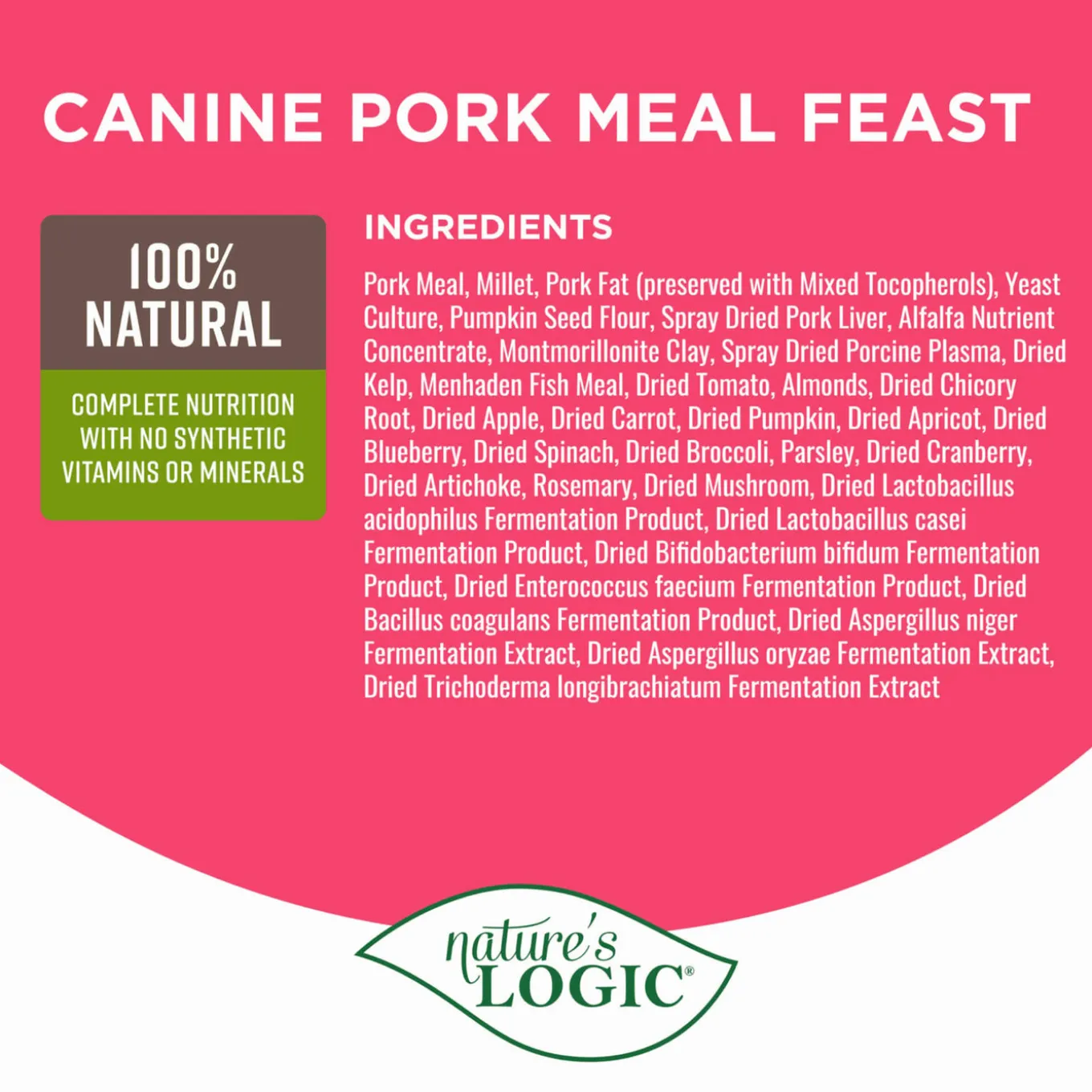 Nature's Logic Original Dry Food for Dogs