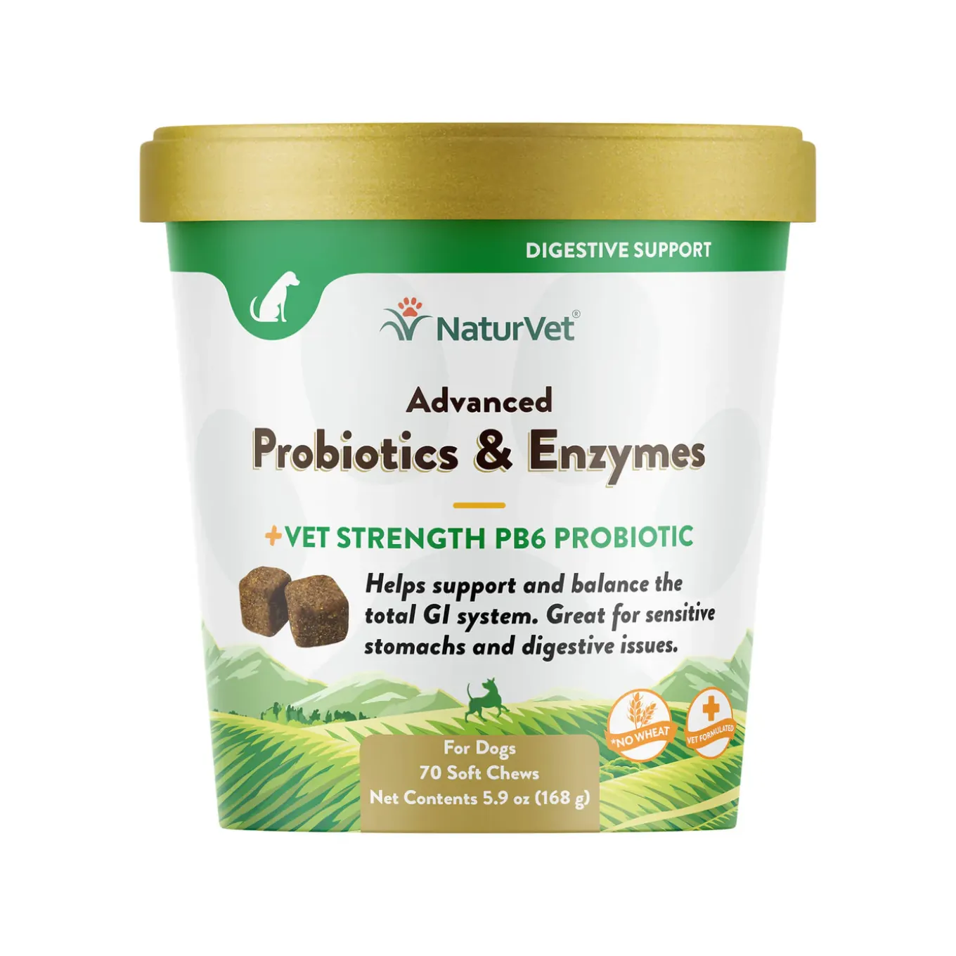 NaturVet Advanced Probiotics & Enzymes for Dogs