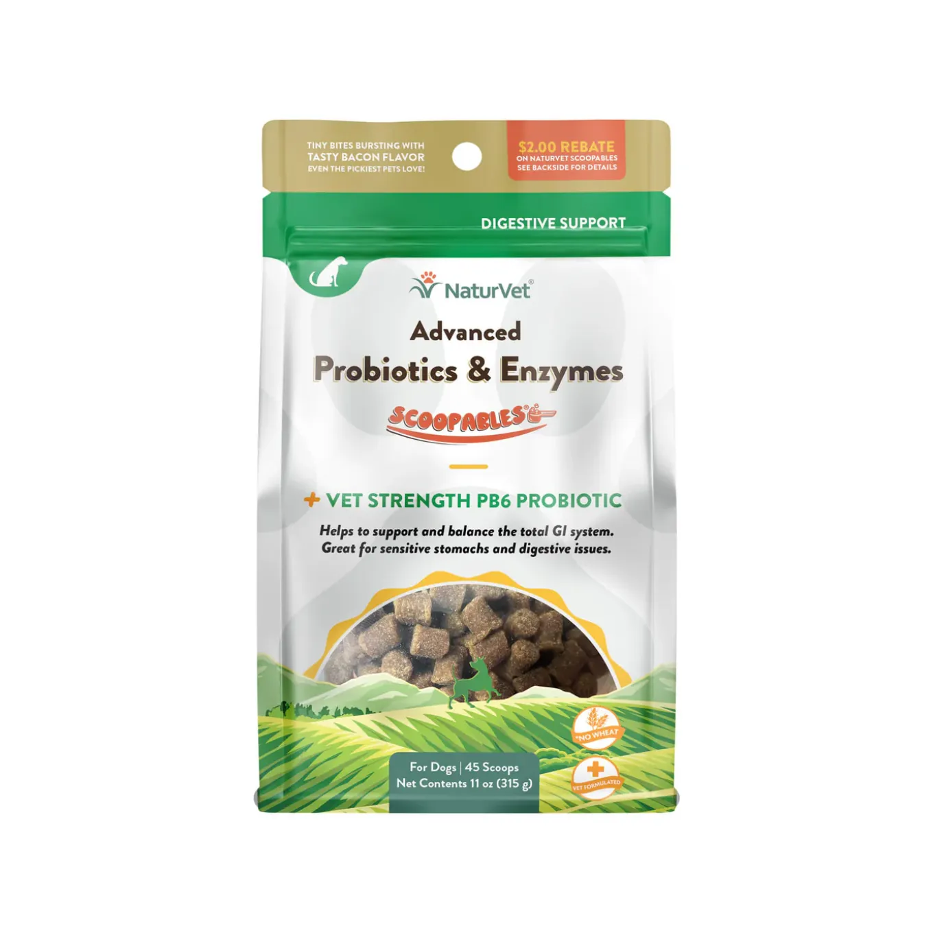 NaturVet Advanced Probiotics & Enzymes for Dogs