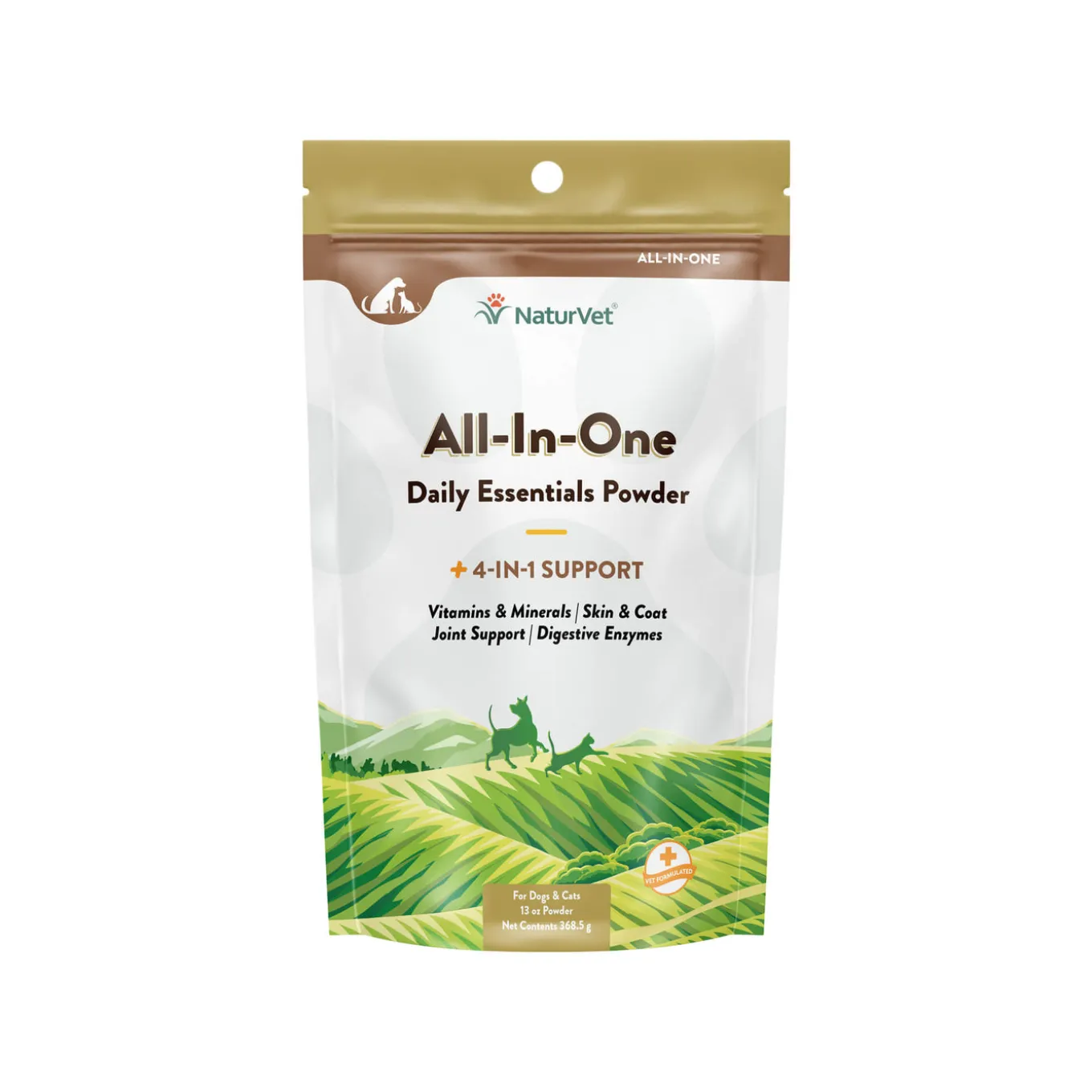 NaturVet All-In-One Daily Essentials Powder for Dogs & Cats