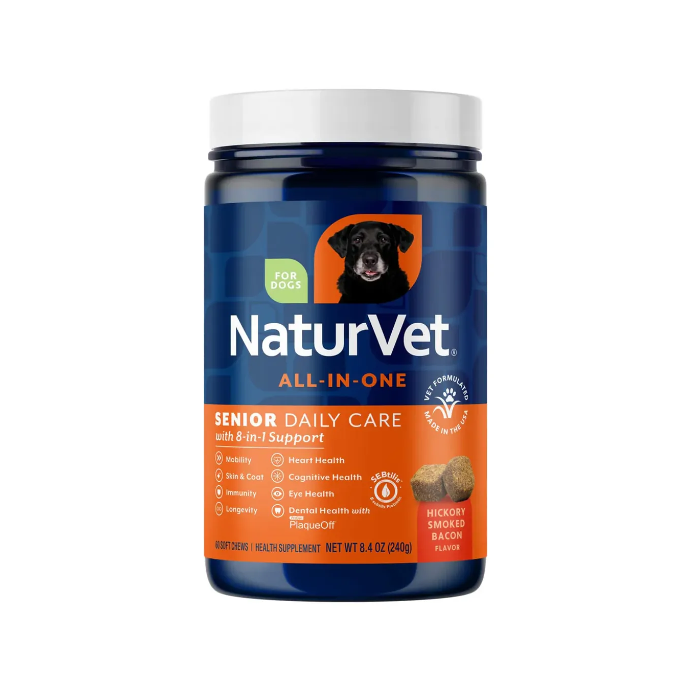 NaturVet All-In-One Senior Dog Daily Care with 8-in-1 Support