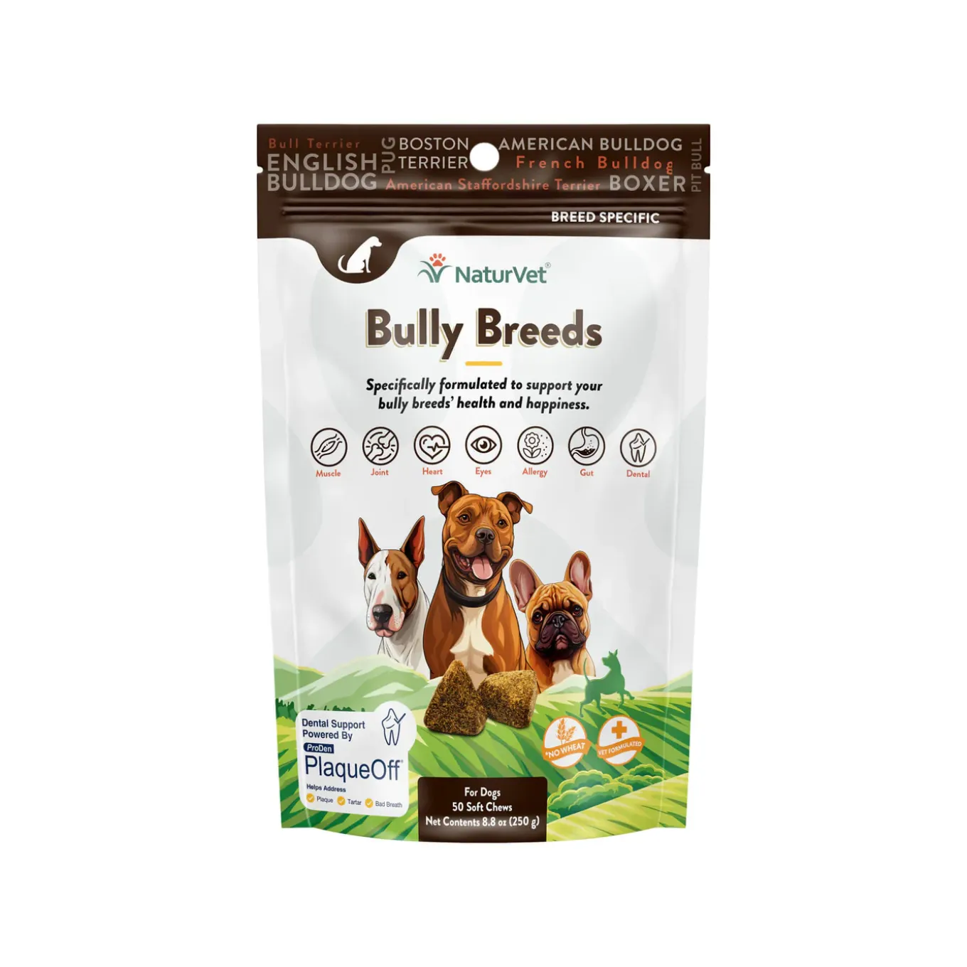 NaturVet Breed Specific Bully Breed Dog Soft Chews