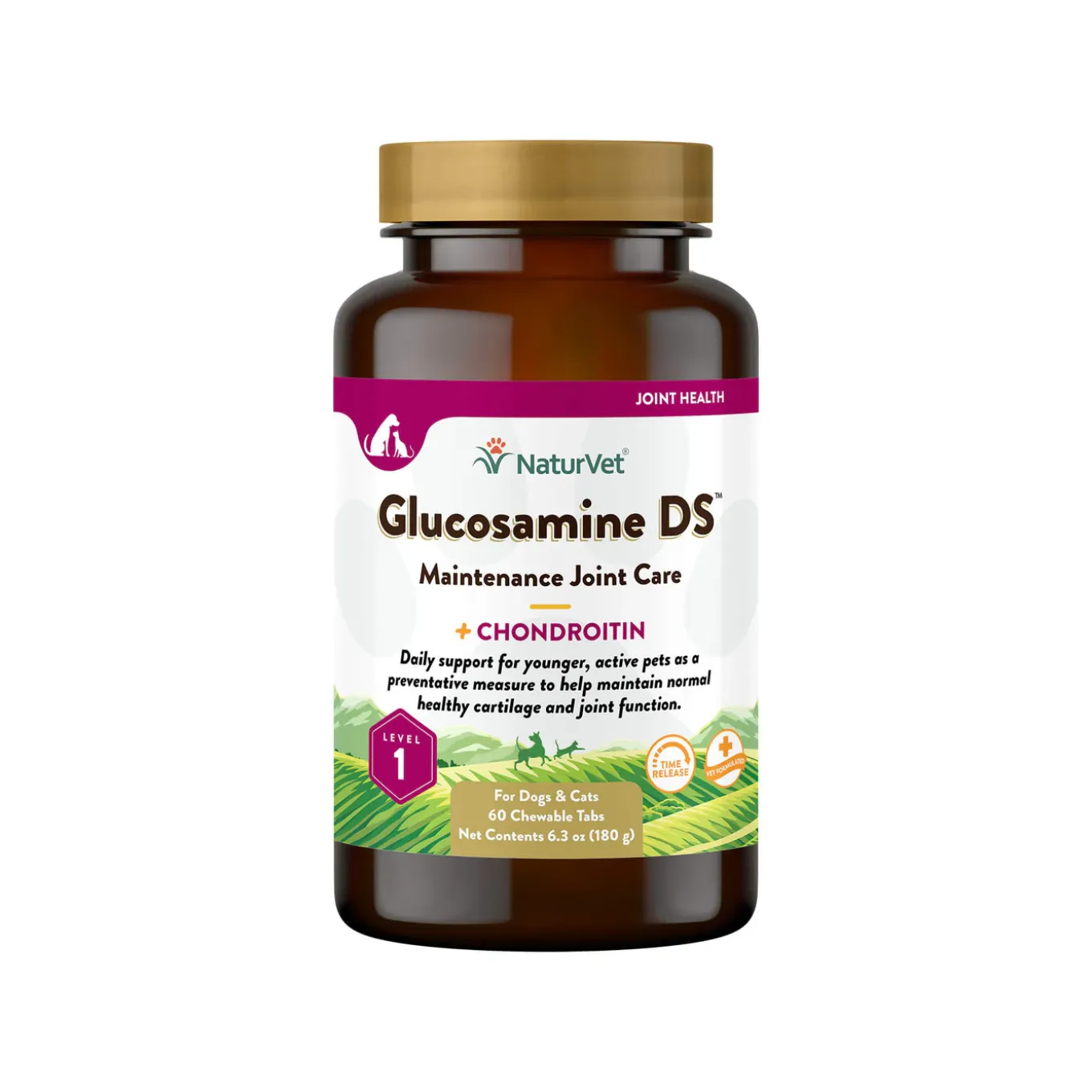 NaturVet Glucosamine DS Maintenance Joint Care Supplement for Dogs & Cats