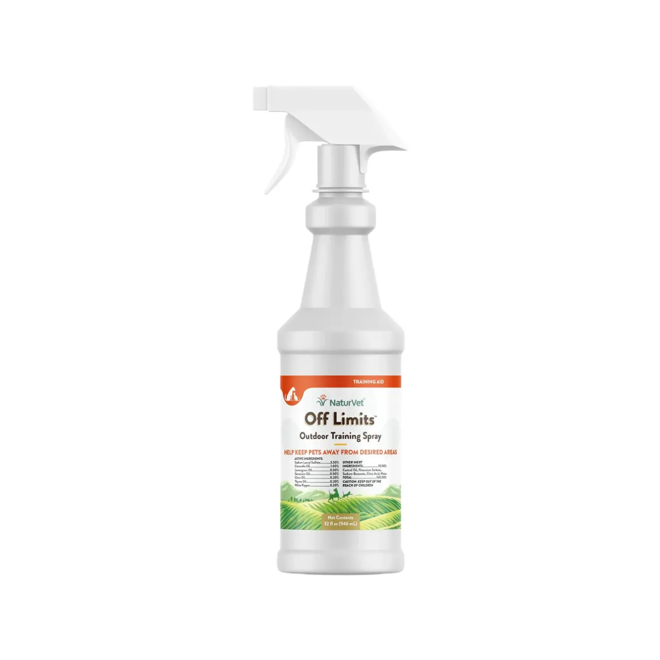 NaturVet Off Limits Outdoor Training Spray for Dogs & Cats