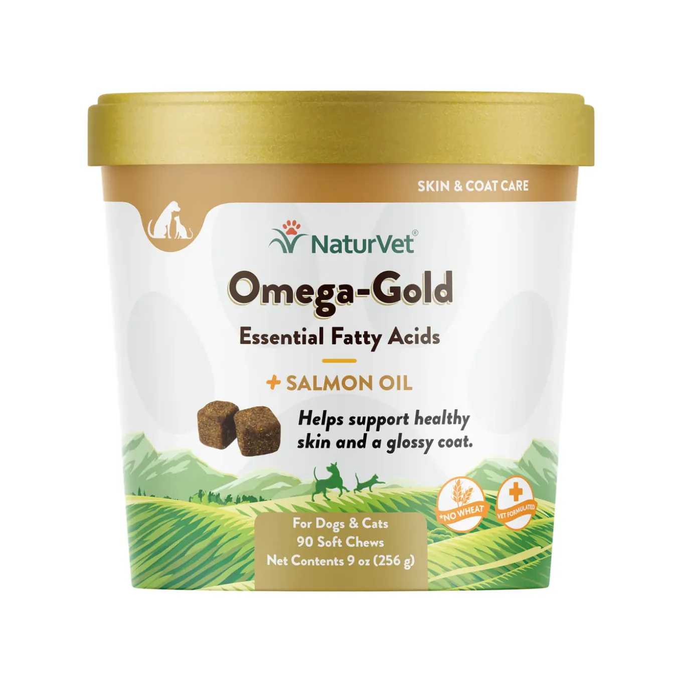 NaturVet Omega-Gold Essentail Fatty Acids Supplement for Dogs & Cats