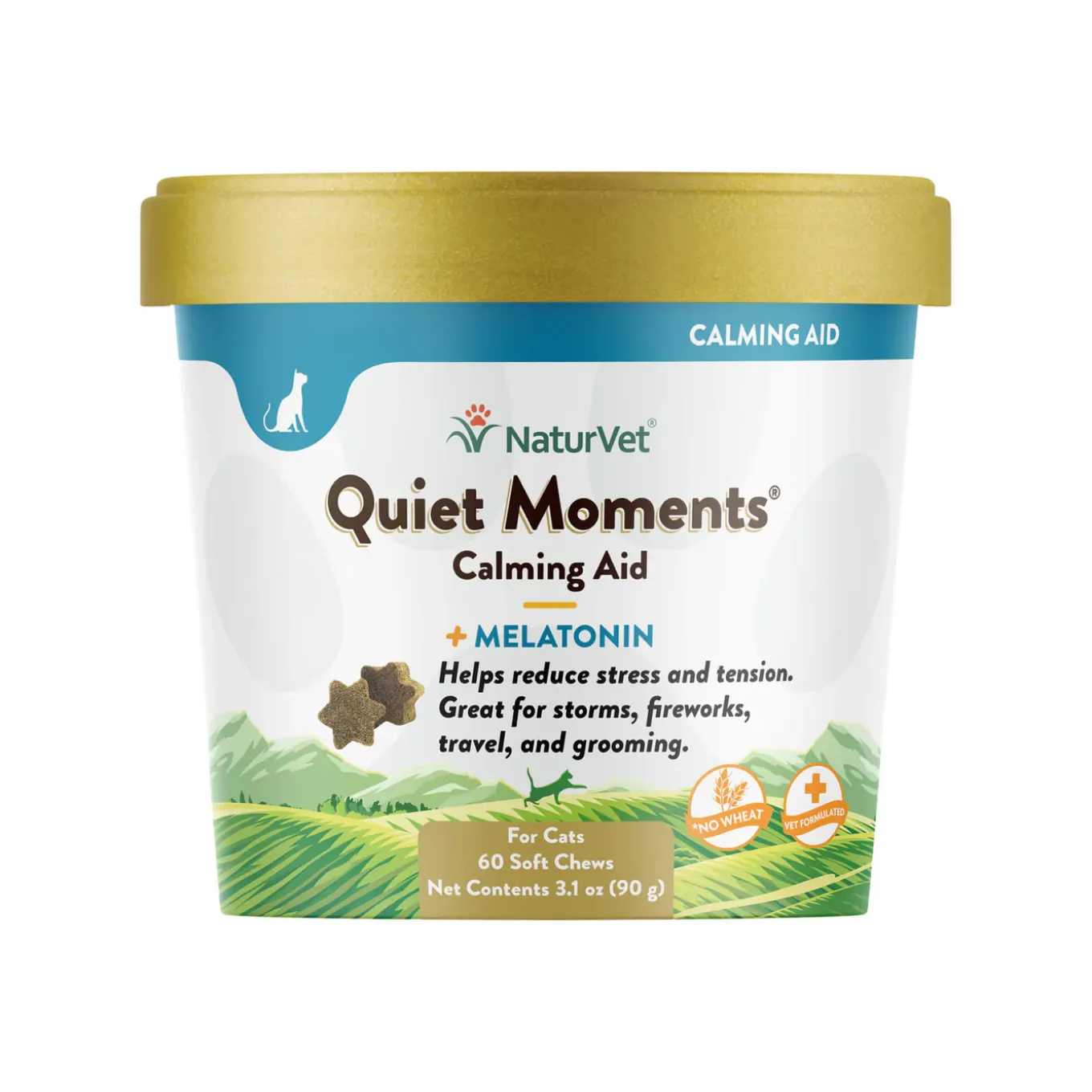 NaturVet Quiet Moments Calming Soft Chews for Cats
