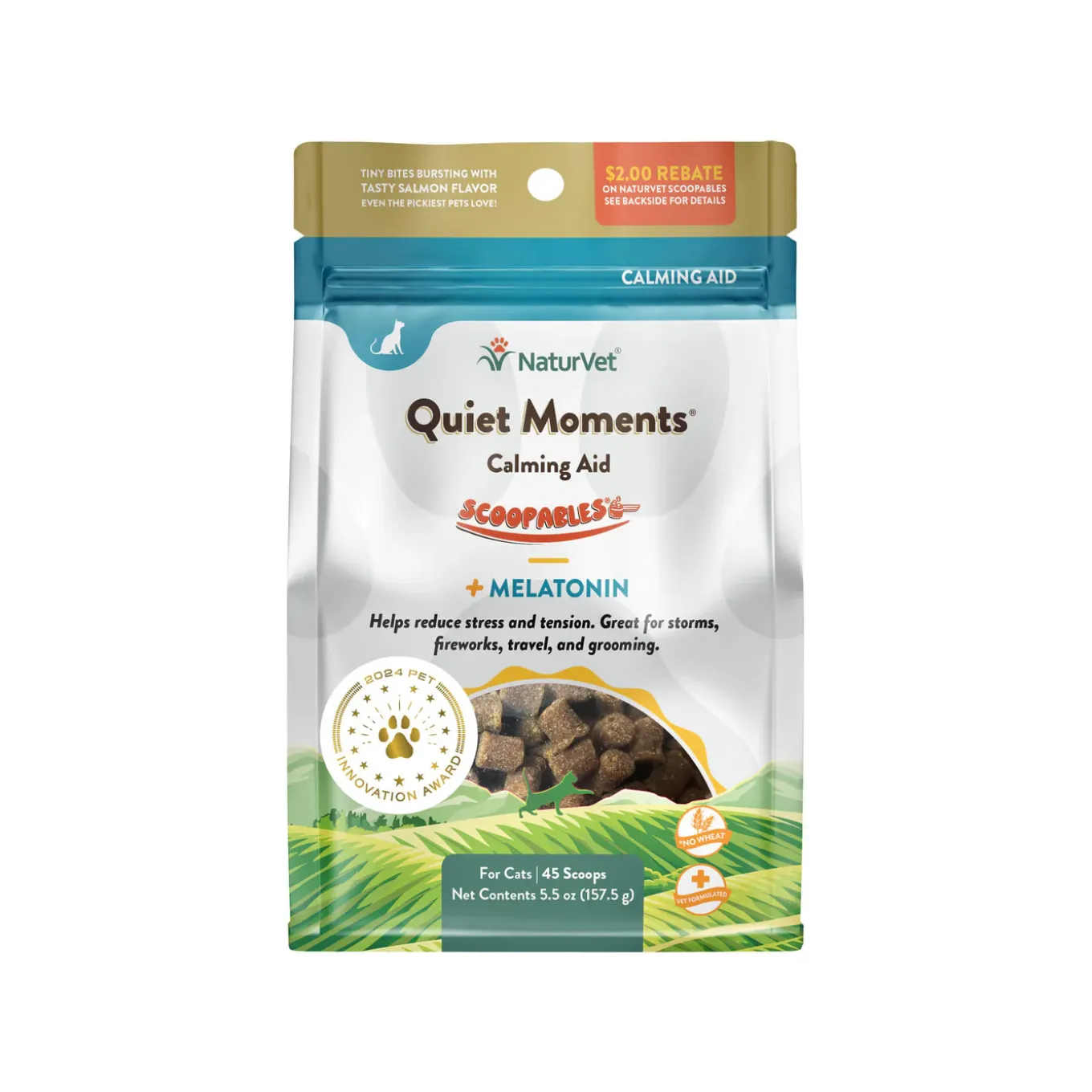 NaturVet Quiet Moments Calming Soft Chews for Cats