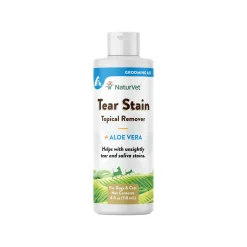 NaturVet Tear Stain Topical Remover Plus Aloe Vera for Dogs & Cats