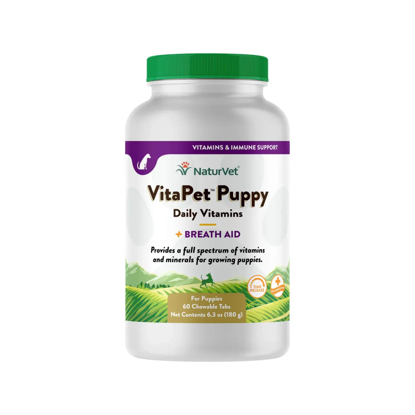 NaturVet VitaPet Puppy Daily Vitamins Plus Breath Aid for Puppies