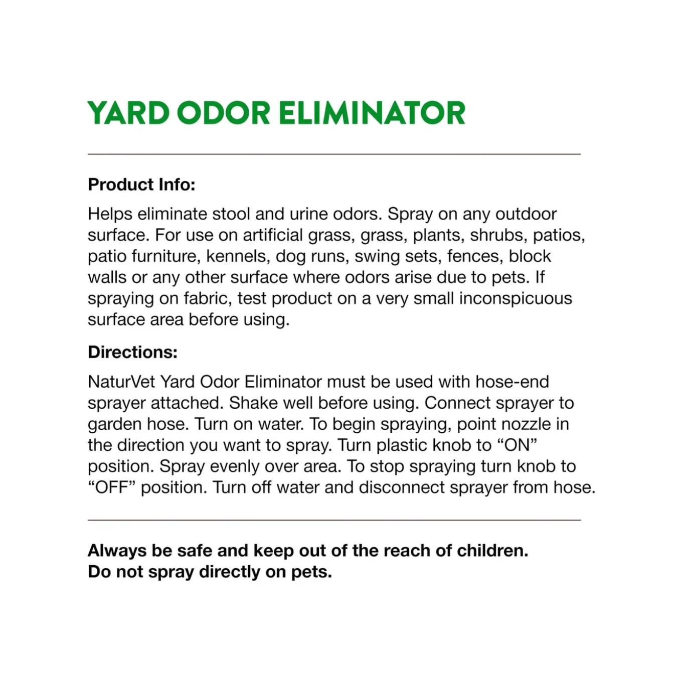 NaturVet Yard Odor Killer