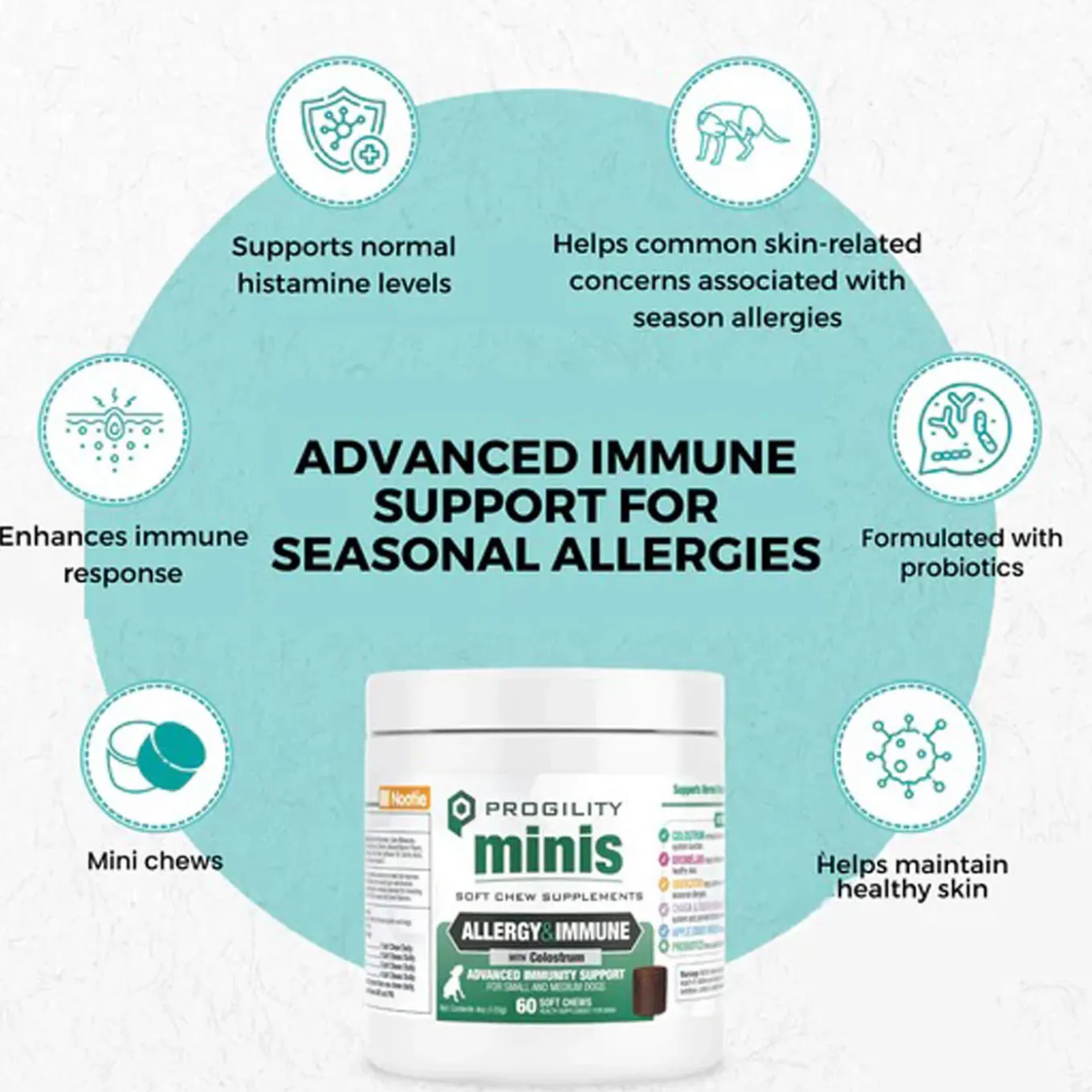 Nootie Progility Allergy & Immune Supplement for Dogs