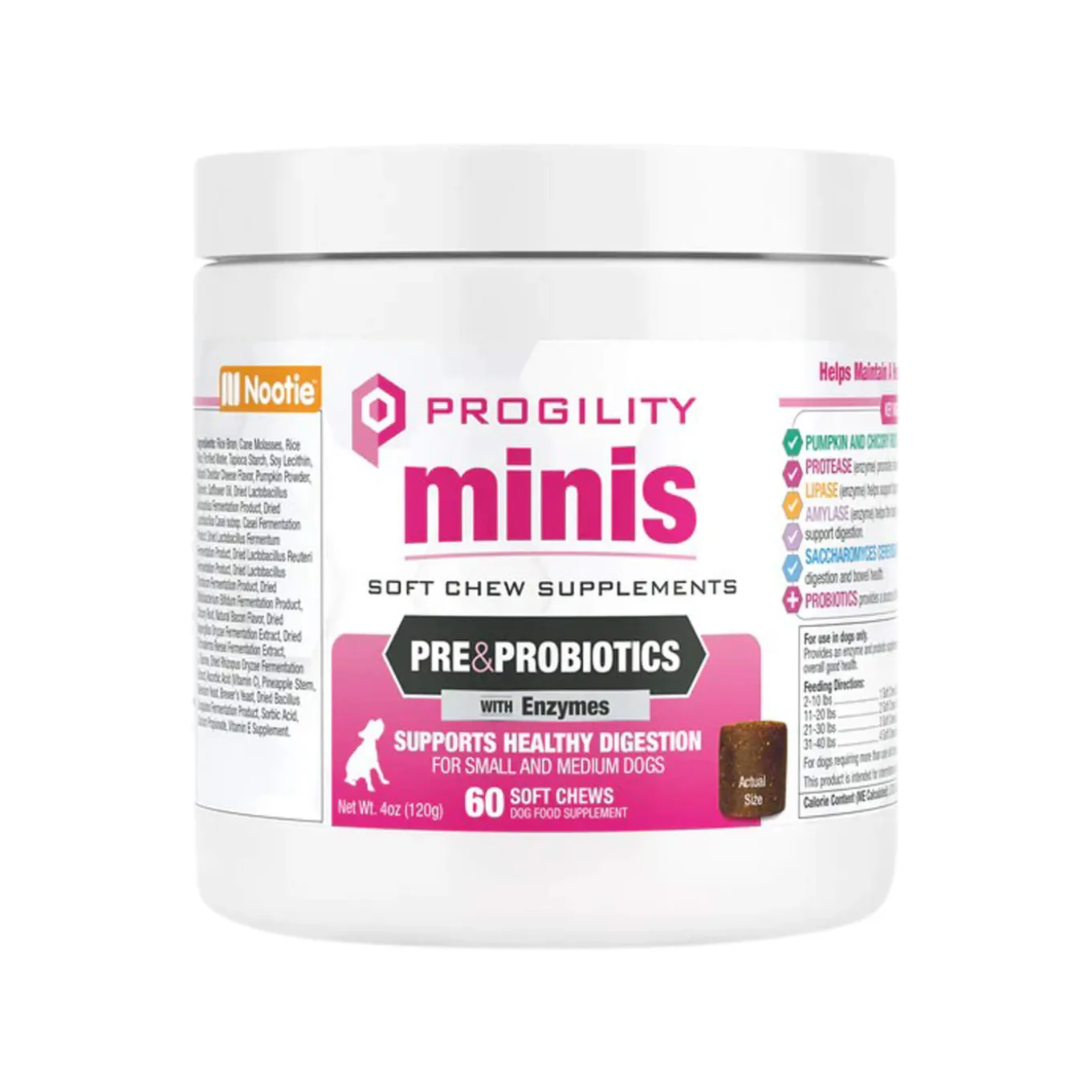 Nootie Progility Pre & Probiotics Supplement for Dogs
