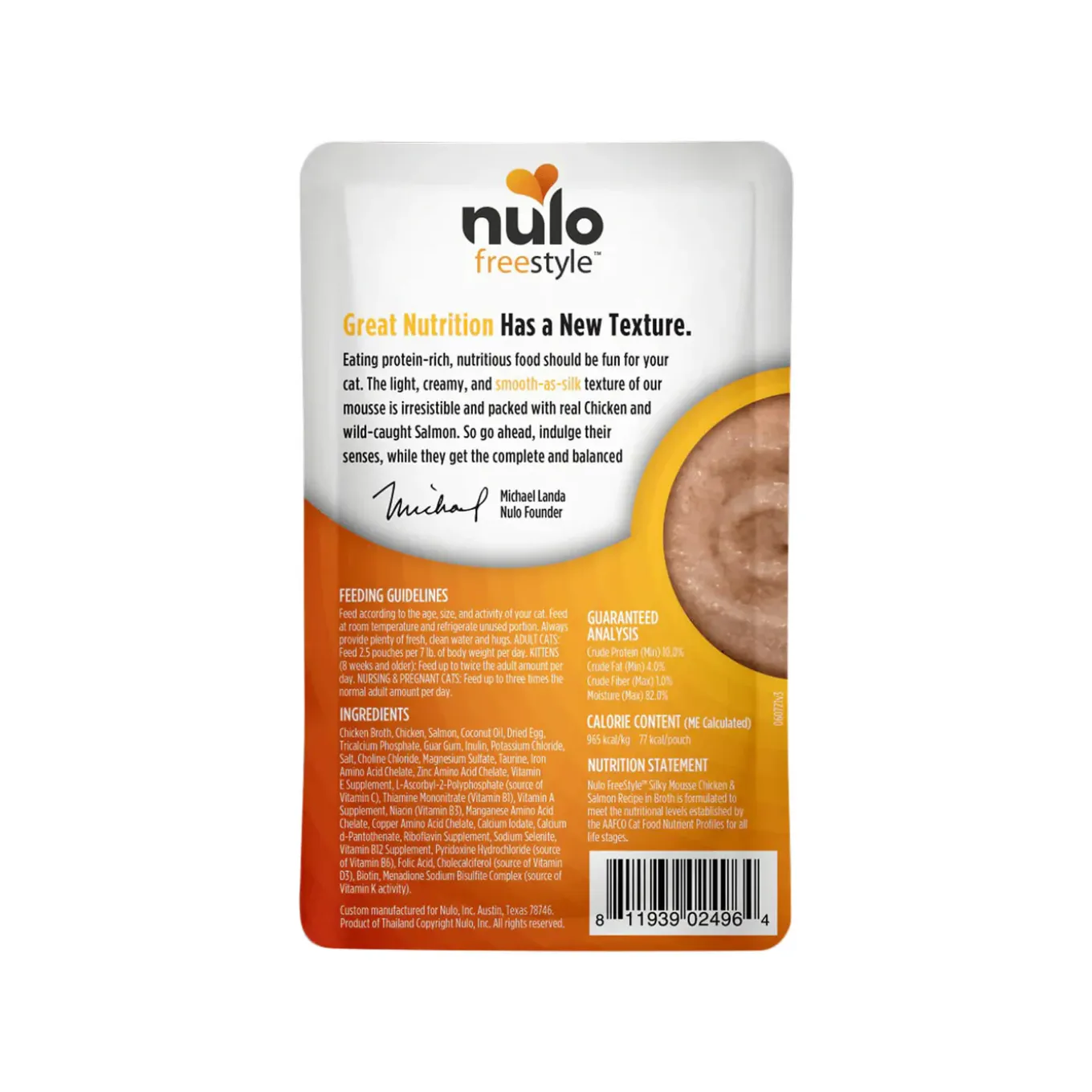 Nulo Freestyle Silky Mousse Cat Food Topper 2.8 oz (Case of 24)