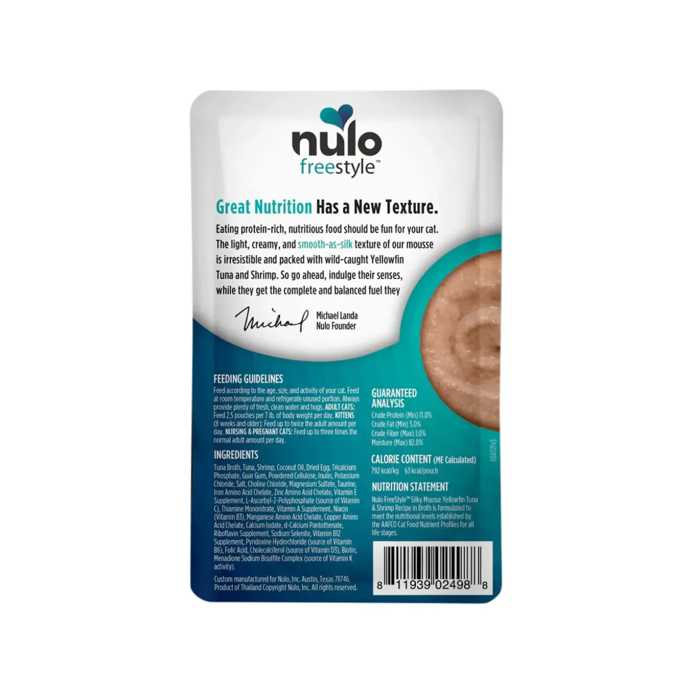 Nulo Freestyle Silky Mousse Cat Food Topper 2.8 oz (Case of 24)