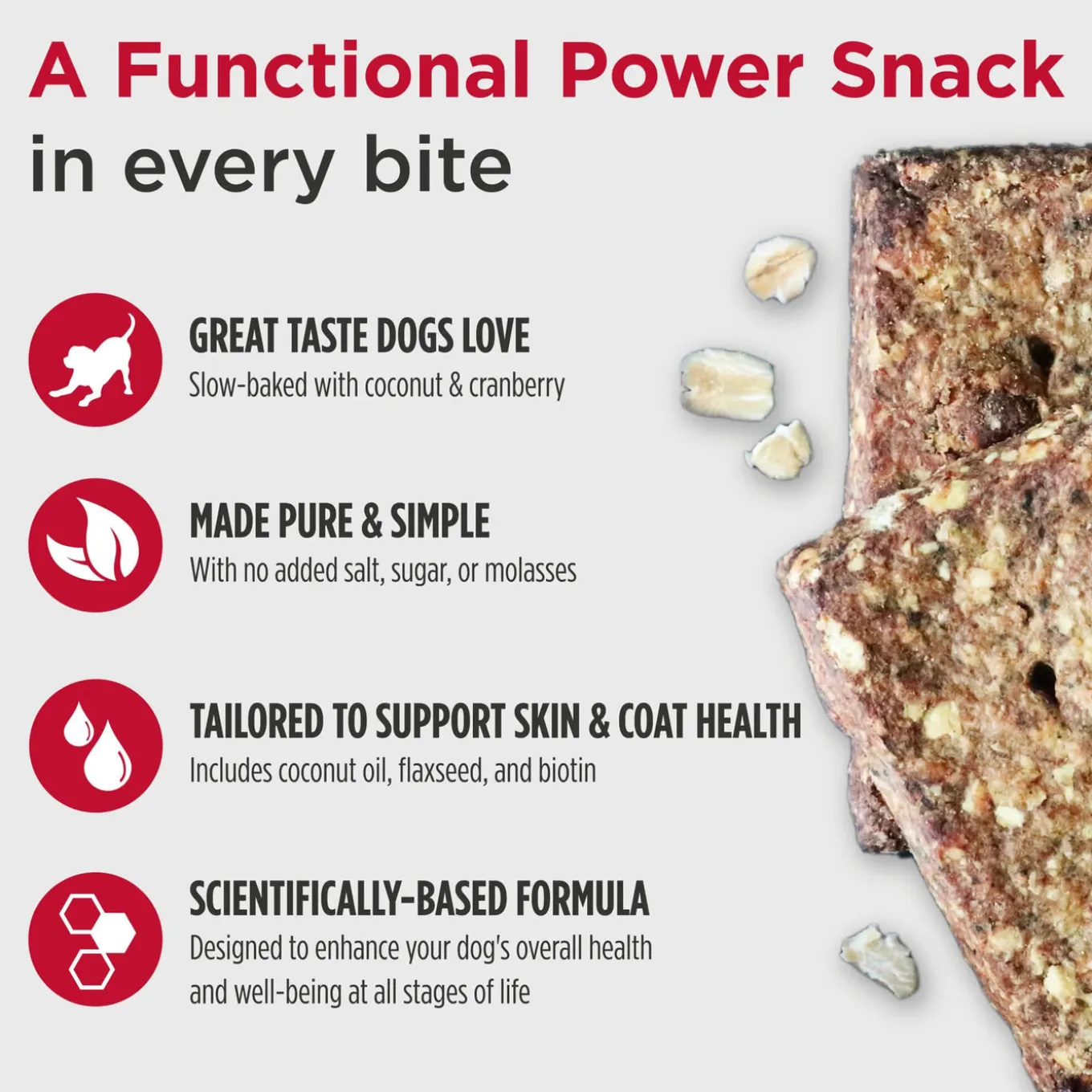 Nulo Functional Granola Bar Mobility Hip & Joint Health Dog Treats