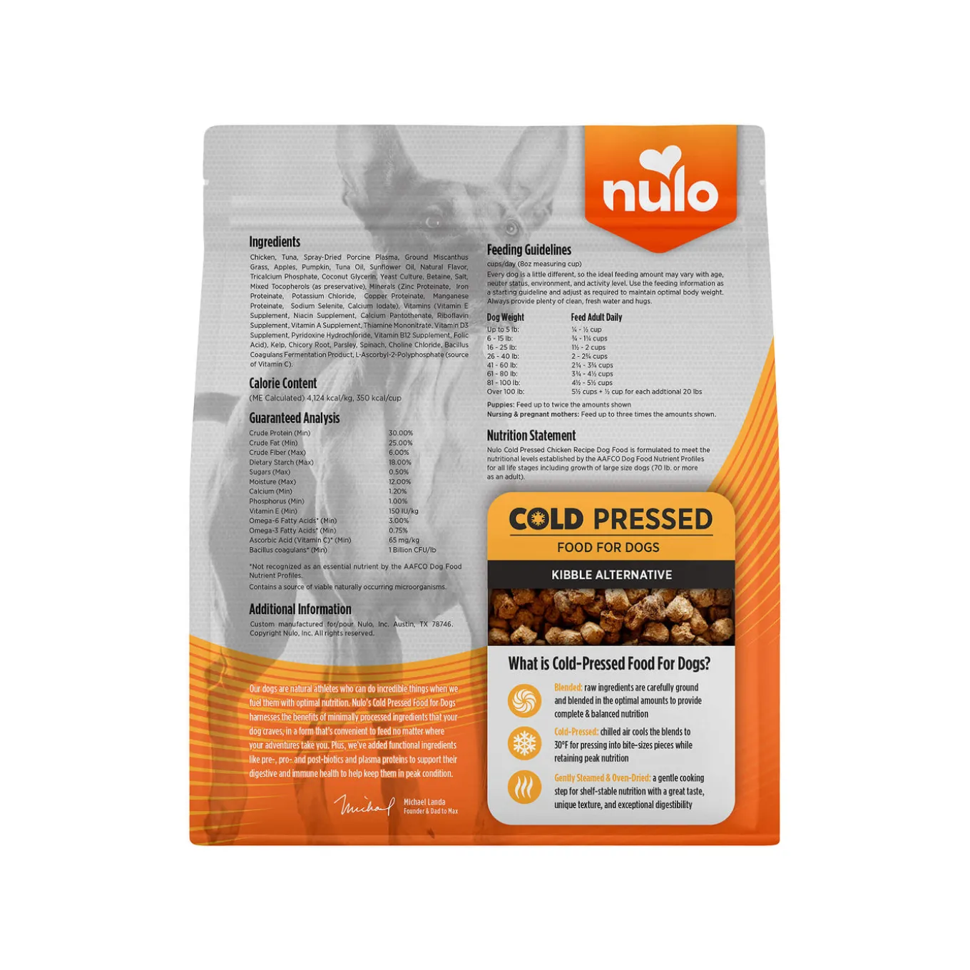 Nulo Puppy & Adult Cold Pressed Dog Food