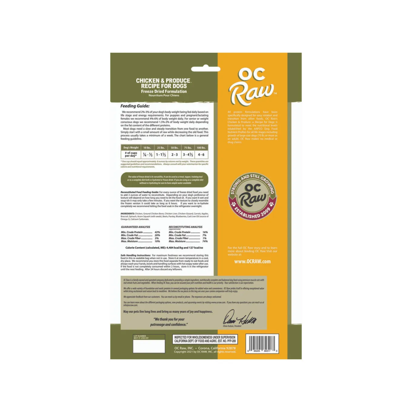 OC Raw Freeze Dried Meaty Rox Dog Food