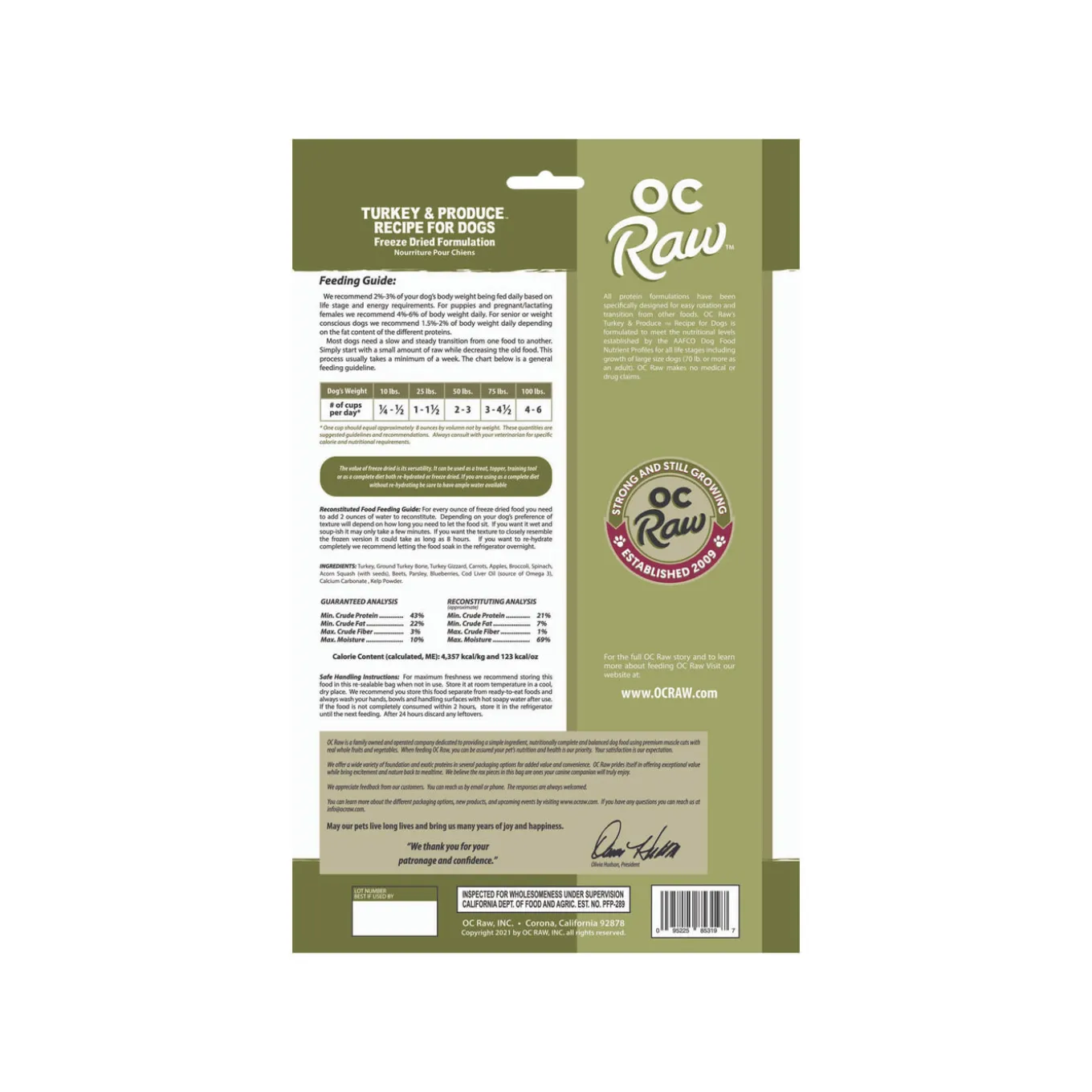OC Raw Freeze Dried Meaty Rox Dog Food