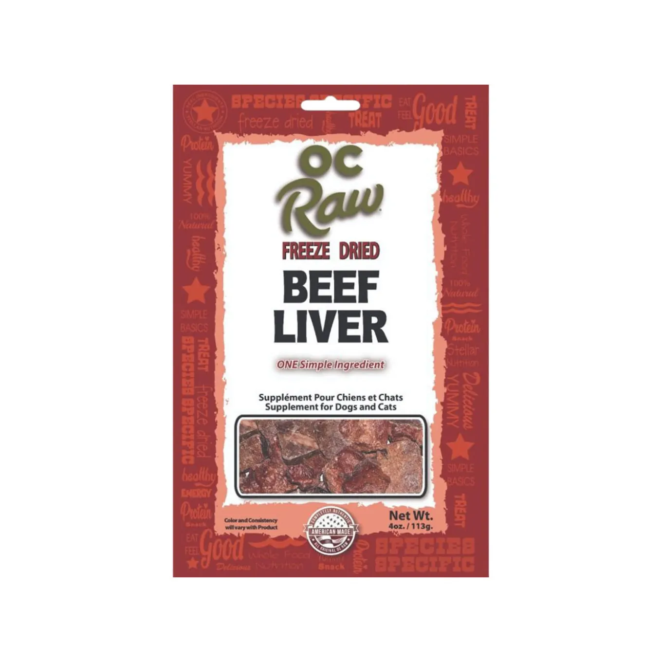 OC Raw Freeze Dried Single Ingredient Dog Treats