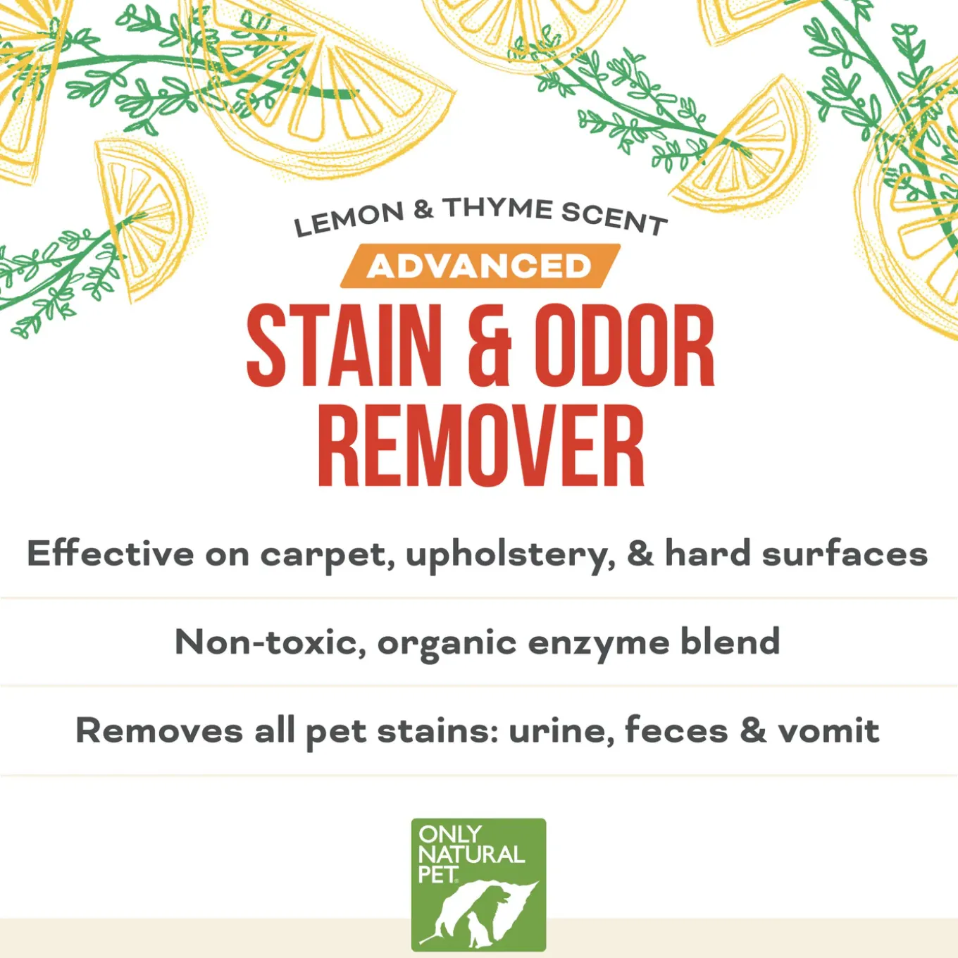 Only Natural Pet Advanced Dog Stain + Odor Remover with Oxy 32 oz
