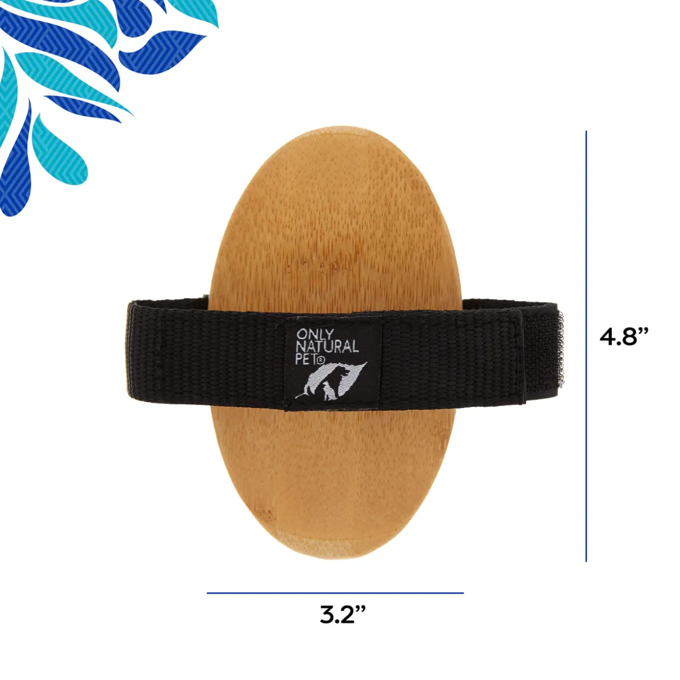 Only Natural Pet Bristle Brush with Bamboo Handle for Dogs