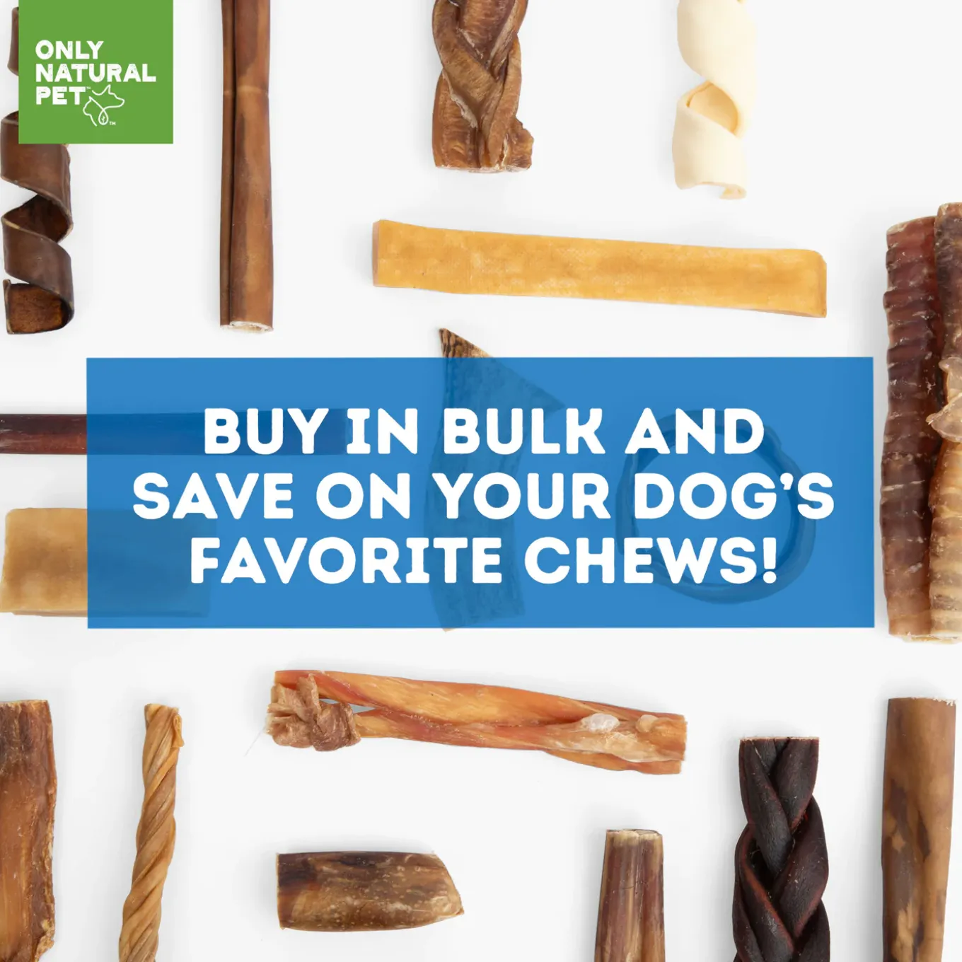 Only Natural Pet Collagen Braided Beef Stick 5 Inch Dog Chew