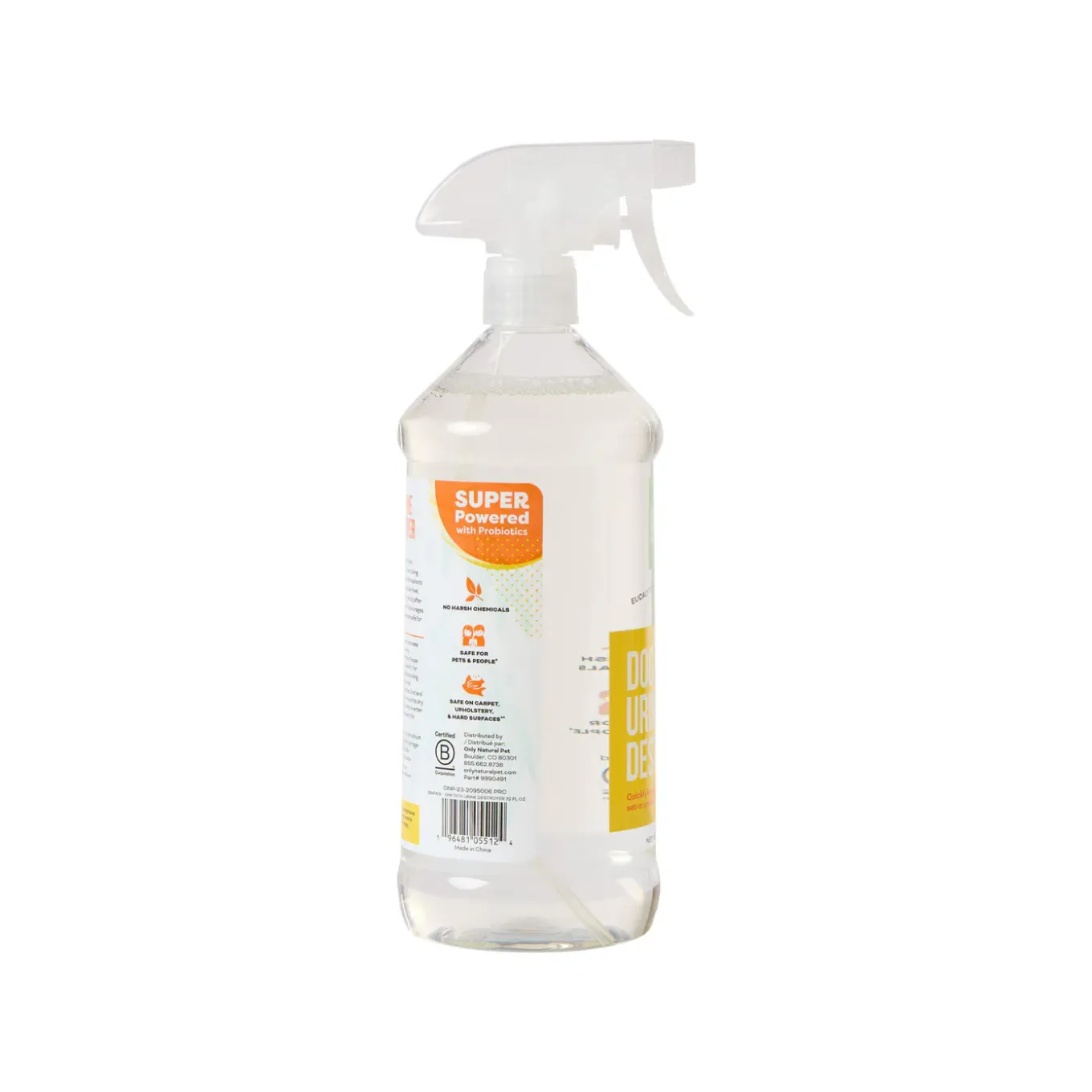 Only Natural Pet Dog Urine Stain & Odor Destroyer Probiotic Spray for Dogs 32 oz
