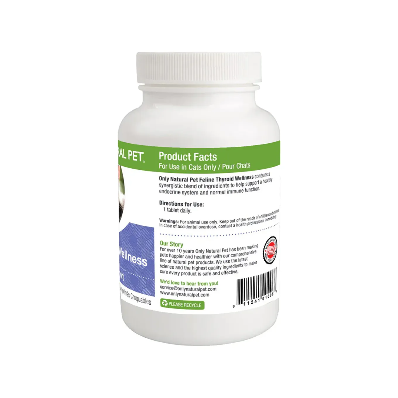 Only Natural Pet Feline Thyroid Wellness Support Supplement for Cats