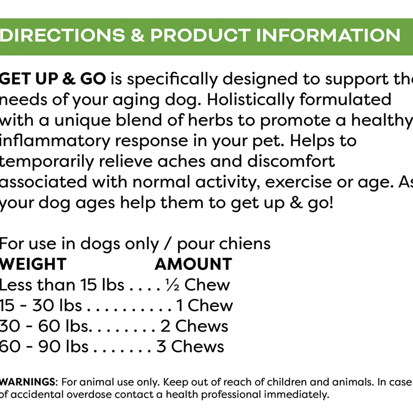 Only Natural Pet Get Up & Go Joint Support Supplement Soft Chews for Dogs