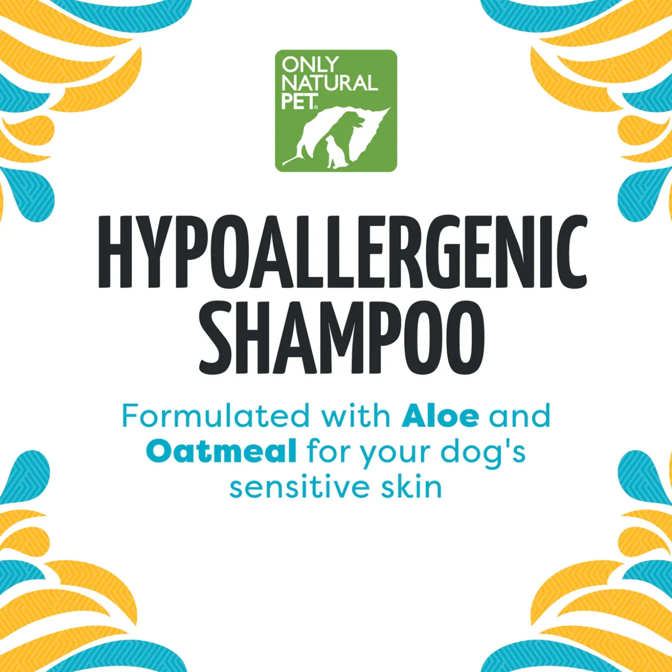 Only Natural Pet Hypoallergenic Shampoo Aloe + Oatmeal for Dogs