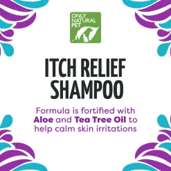 Only Natural Pet Itch Relief Shampoo with Aloe + Tea Tree for Dogs
