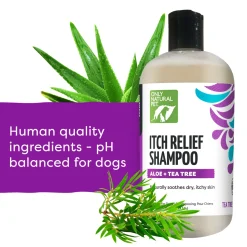Only Natural Pet Itch Relief Shampoo with Aloe + Tea Tree for Dogs